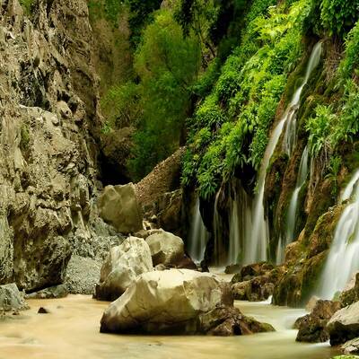 Haft Cheshmeh Waterfall